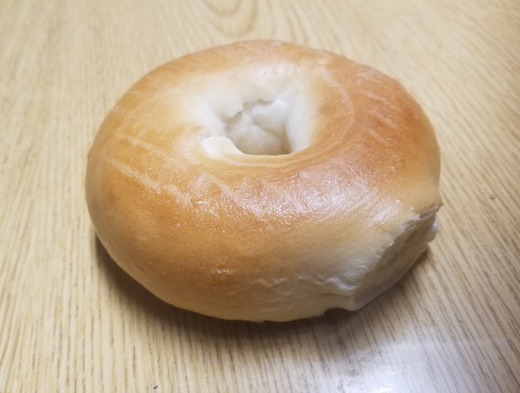 Plain Bagel DeAngelis Donuts Rochester